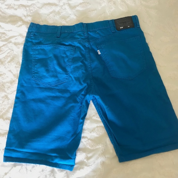 Blue Levis 508 regular taper shorts size 38 - Picture 3 of 11